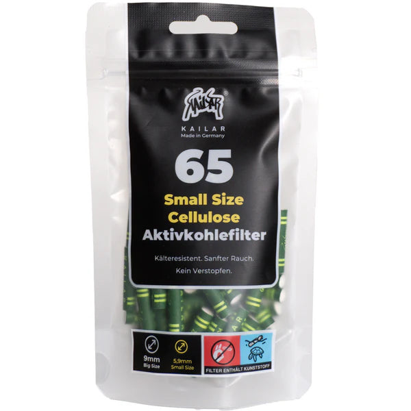 65 Cellulose Slim Aktivkohlefilter