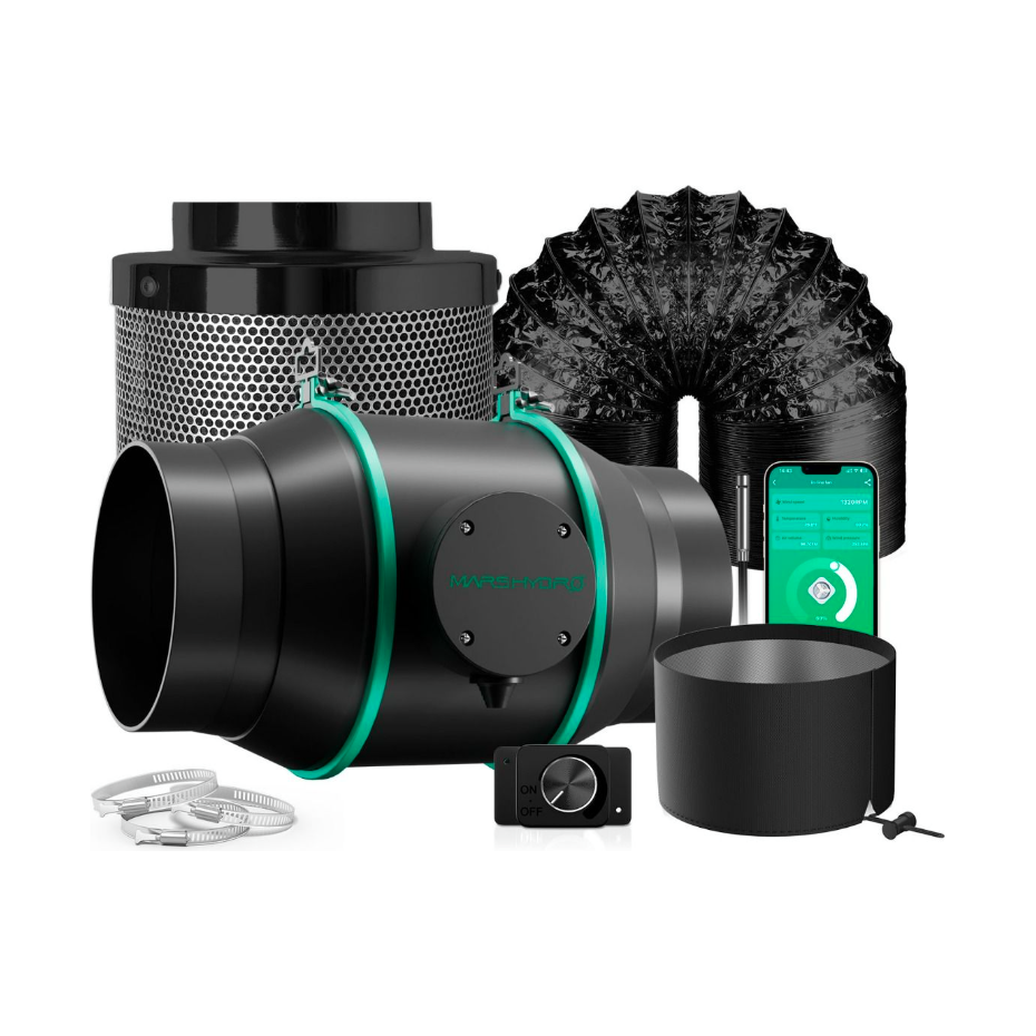 Mars Hydro iFresh 6 Zoll Smart Inline Rohrventilator Set