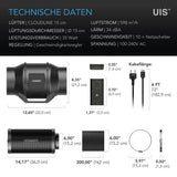 Luftfilter-Set 150 mm, Inline-Rohrventilator, Drehzahlregler & Aktivkohlefilter