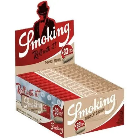 Smoking Thinnest Brown King Size +Tips