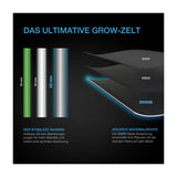 AC Infinity Grow Zelt 120 x 120 x 200 cm, 2000D Diamant Mylar Gewebe