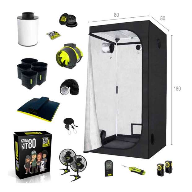 Garden Highpro Growset 80x80x180cm | LED mit 150 Watt |
